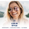 image:imageBlenders Eyewear A Series  Aviator Style Polarized Sunglasses  100 UV Protection  For Men amp WomenAshley Kidd