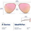 image:imageBlenders Eyewear A Series  Aviator Style Polarized Sunglasses  100 UV Protection  For Men amp WomenAshley Kidd