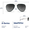 image:imageBlenders Eyewear A Series  Aviator Style Polarized Sunglasses  100 UV Protection  For Men amp WomenEmerald