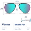 image:imageBlenders Eyewear A Series  Aviator Style Polarized Sunglasses  100 UV Protection  For Men amp WomenPlanet Nine