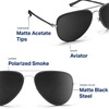 image:imageBlenders Eyewear A Series  Aviator Style Polarized Sunglasses  100 UV Protection  For Men amp WomenSpider Jet