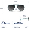 image:imageBlenders Eyewear A Series  Aviator Style Polarized Sunglasses  100 UV Protection  For Men amp WomenTropical Current