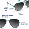 image:imageBlenders Eyewear A Series  Aviator Style Polarized Sunglasses  100 UV Protection  For Men amp WomenTropical Current