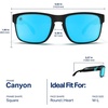 image:imageBlenders Eyewear Canyon  Polarized Sunglasses  Active Style Durable Frame  100 UV Protection  For Men amp WomenFortune Blue