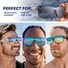 image:imageBlenders Eyewear Canyon X2 Polarized Sunglasses for Men amp Women  UV Protection Performance Wear for Sports Beach OutdoorsAqua Champagne Mirror
