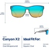 image:imageBlenders Eyewear Canyon X2 Polarized Sunglasses for Men amp Women  UV Protection Performance Wear for Sports Beach OutdoorsAqua Champagne Mirror