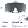 image:imageBlenders Eyewear Eclipse  Polarized Sunglasses  WrapAround Lens  100 UV Protection  For Men amp WomenCrystal