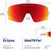 image:imageBlenders Eyewear Eclipse  Polarized Sunglasses  WrapAround Lens  100 UV Protection  For Men amp WomenHot Rageous