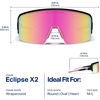 image:imageBlenders Eyewear Eclipse  Polarized Sunglasses  WrapAround Lens  100 UV Protection  For Men amp WomenMiss Hannah