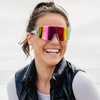 image:imageBlenders Eyewear Eclipse  Polarized Sunglasses  WrapAround Lens  100 UV Protection  Unisex  Platinum Sky
