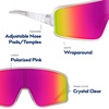 image:imageBlenders Eyewear Eclipse  Polarized Sunglasses  WrapAround Lens  100 UV Protection  Unisex  Platinum Sky