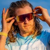 image:imageBlenders Eyewear Eclipse  Polarized Sunglasses  WrapAround Lens  100 UV Protection  Unisex  Platinum Sky