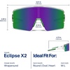 image:imageBlenders Eyewear Eclipse X2 Polarized Sunglasses  WrapAround Lens  100 UV Protection  For Men amp Women  Adventure Land