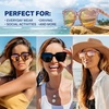 image:imageBlenders Eyewear Grove  Polarized Sunglasses  Butterfly Frames with Acetate Temples  100 UV Protection  For WomenGemstone Gal