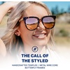image:imageBlenders Eyewear Grove  Polarized Sunglasses  Butterfly Frames with Acetate Temples  100 UV Protection  For WomenWildcat Love