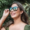 image:imageBlenders Eyewear H Series  Polarized Sunglasses  Round Cat Eye Spring Loaded Hinge  100 UV Protection  For Women  Aloha Spice