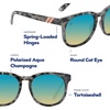 image:imageBlenders Eyewear H Series  Polarized Sunglasses  Round Cat Eye Spring Loaded Hinge  100 UV Protection  For Women  Aloha Spice