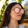 image:imageBlenders Eyewear H Series  Polarized Sunglasses  Round Cat Eye Spring Loaded Hinge  100 UV Protection  For Women  Pink Lemonade