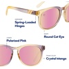 image:imageBlenders Eyewear H Series  Polarized Sunglasses  Round Cat Eye Spring Loaded Hinge  100 UV Protection  For Women  Pink Lemonade