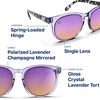 image:imageBlenders Eyewear H Series  Polarized Sunglasses  Round Cat Eye Spring Loaded Hinge  100 UV Protection  For WomenLilac Lush