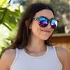 image:imageBlenders Eyewear H Series  Polarized Sunglasses  Round Cat Eye Spring Loaded Hinge  100 UV Protection  For WomenMiracle Nicky