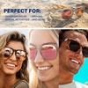 image:imageBlenders Eyewear H Series  Polarized Sunglasses  Round Cat Eye Spring Loaded Hinge  100 UV Protection  For WomenTiger Mark