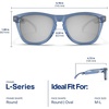 image:imageBlenders Eyewear L Series  Polarized Sunglasses  Classic Simple Frames  100 UV Protection  For Men amp WomenDeep Blue