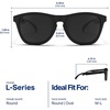 image:imageBlenders Eyewear L Series  Polarized Sunglasses  Classic Simple Frames  100 UV Protection  For Men amp WomenSmoke