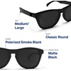 image:imageBlenders Eyewear L Series  Polarized Sunglasses  Classic Simple Frames  100 UV Protection  For Men amp WomenSmoke