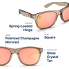 image:imageBlenders Eyewear M Class X2  Polarized Sunglasses  Round Lens Spring Loaded Hinge  100 UV Protection  For Men amp WomenCitrus Blast