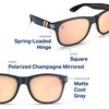image:imageBlenders Eyewear M Class X2  Polarized Sunglasses  Round Lens Spring Loaded Hinge  100 UV Protection  For Men amp WomenCrystal Wave