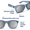 image:imageBlenders Eyewear M Class X2  Polarized Sunglasses  Round Lens Spring Loaded Hinge  100 UV Protection  For Men amp WomenDeep Blue