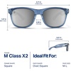 image:imageBlenders Eyewear M Class X2  Polarized Sunglasses  Round Lens Spring Loaded Hinge  100 UV Protection  For Men amp WomenDeep Blue