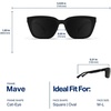 image:imageBlenders Eyewear Mave Polarized Sunglasses for Men amp Women  UV Protection Trendy Active Shades for Outdoors amp BeachBlack Limo