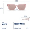 image:imageBlenders Eyewear Mave Polarized Sunglasses for Men amp Women  UV Protection Trendy Active Shades for Outdoors amp BeachPink Quartz