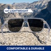 image:imageBlenders Eyewear Meister X2  Polarized Sunglasses  Single Lens Adjustable Temples  100 UV Protection  For Men amp WomenCrystal