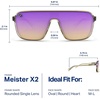 image:imageBlenders Eyewear Meister X2  Polarized Sunglasses  Single Lens Adjustable Temples  100 UV Protection  For Men amp WomenMojave Love