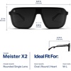 image:imageBlenders Eyewear Meister X2  Polarized Sunglasses  Single Lens Adjustable Temples  100 UV Protection  For Men amp WomenNimble Beast