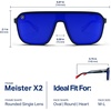 image:imageBlenders Eyewear Meister X2  Polarized Sunglasses with Durable Single Lens Adjustable Temples  100 UV Protection  For Men amp Women  ORBR II