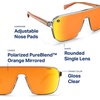 image:imageBlenders Eyewear Meister X2  Polarized Sunglasses with Durable Single Lens Adjustable Temples  100 UV Protection  For Men amp Women  Orange Circuit