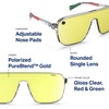 image:imageBlenders Eyewear Meister X2  Polarized Sunglasses with Durable Single Lens Adjustable Temples  100 UV Protection  For Men amp Women  Toro Rojo
