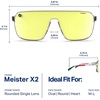 image:imageBlenders Eyewear Meister X2  Polarized Sunglasses with Durable Single Lens Adjustable Temples  100 UV Protection  For Men amp Women  Toro Rojo
