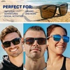 image:imageBlenders Eyewear Mesa  Polarized Sunglasses  Modern Wraparound Frames  100 UV Protection  For Men amp WomenMatte Black