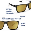 image:imageBlenders Eyewear Mesa  Polarized Sunglasses  Modern Wraparound Frames  100 UV Protection  For Men amp WomenMatte Black