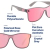 image:imageBlenders Eyewear Millenia X2  Polarized Sunglasses  Flat Mirrored Lens  100 UV Protection  For Men amp WomenDakota Mist