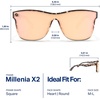 image:imageBlenders Eyewear Millenia X2  Polarized Sunglasses  Flat Mirrored Lens  100 UV Protection  For Men amp WomenLion Heart