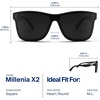 image:imageBlenders Eyewear Millenia X2  Polarized Sunglasses  Flat Mirrored Lens  100 UV Protection  For Men amp WomenNocturnal Q