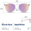 image:imageBlenders Eyewear North Park  Polarized Sunglasses  Classic Shape Mixed Metal Frame  100 UV Protection  For Men amp WomenAspen Rose