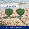 image:imageBlenders Eyewear North Park  Polarized Sunglasses  Classic Shape Mixed Metal Frame  100 UV Protection  For Men amp WomenAspen Rose