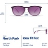 image:imageBlenders Eyewear North Park  Polarized Sunglasses  Classic Shape Mixed Metal Frame  100 UV Protection  For Men amp WomenBerry Loud